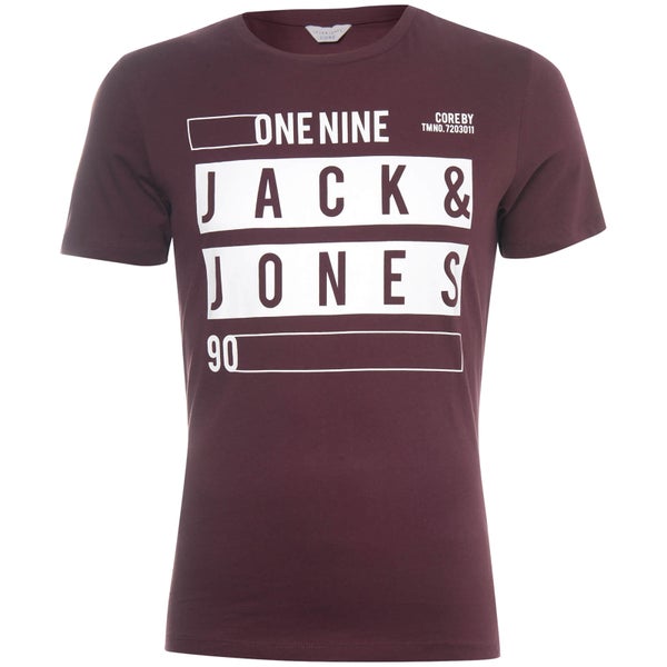 T-Shirt Homme Core Lion Jack & Jones - Pourpre