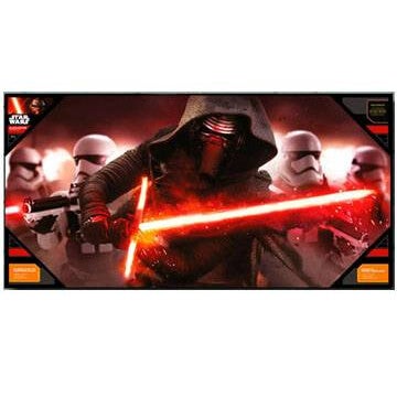 Affiche en Verre Star Wars Épisode VII Kylo Ren et Stormtroopers (50 x 25cm)