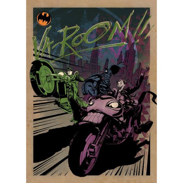 Affiche en Métal DC Comics Gotham City Motor Club Gotham City MC (32 x 45cm)