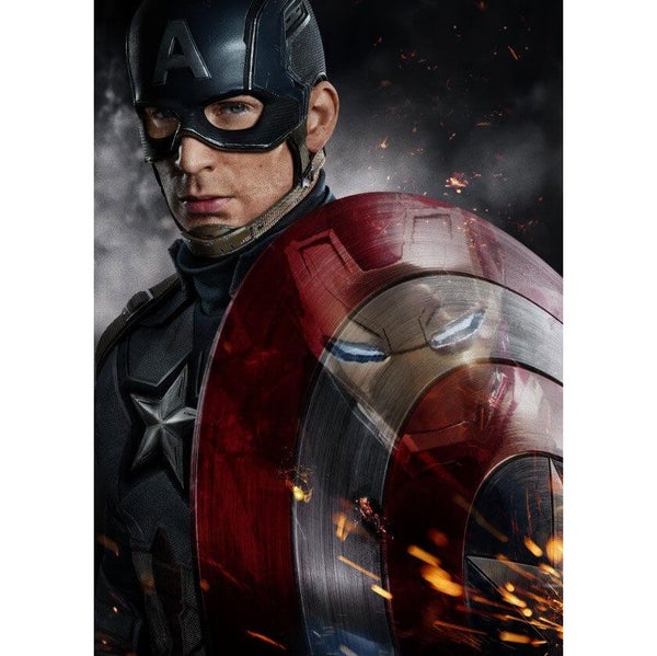 Marvel Comics Metal Poster - Cap (32 x 45cm)