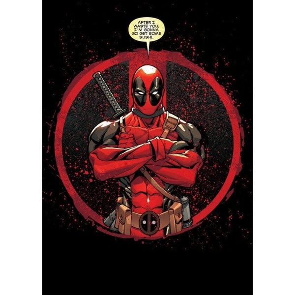 Marvel Comics Metal Poster - Deadpool Evening Plans (32 x 45cm)