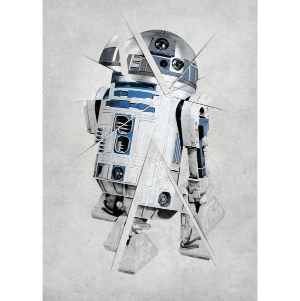 Affiche en Métal Star Wars Force Sensitive R2 - D2 (68 x 48cm)