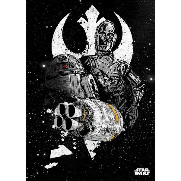 Affiche en Métal Star Wars Pilots Shuttle (68 x 48cm)