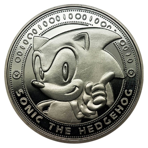 Pièce de monnaie Sonic, le film Collectors Édition Limitée : Variante argentée - Exclusivité Zavvi