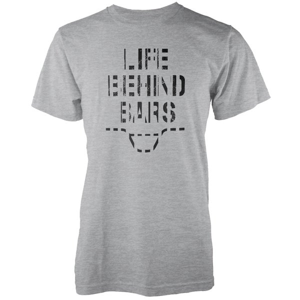 T-Shirt Homme Life Behind Bars - Gris