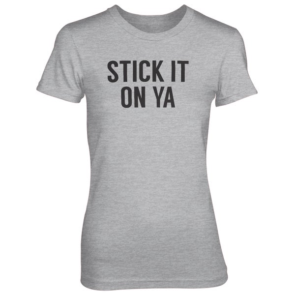 T-Shirt Femme Stick It On Ya - Gris