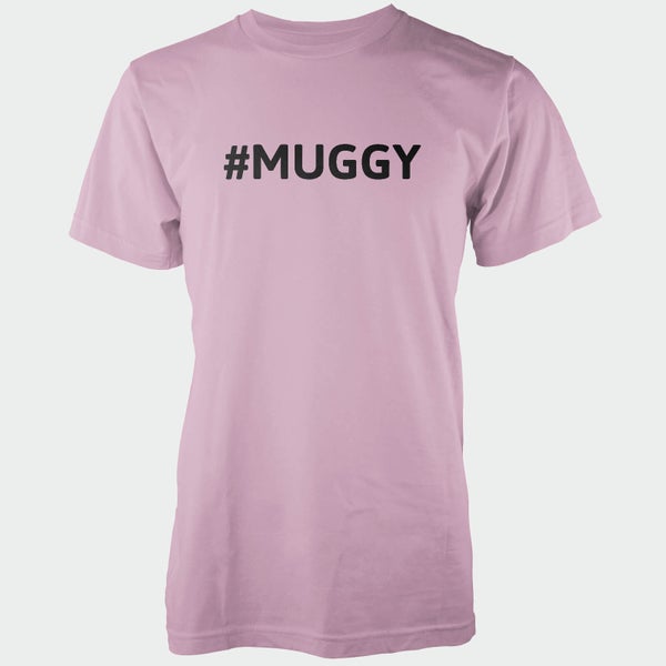Hashtag Muggy Men's Pink T-Shirt