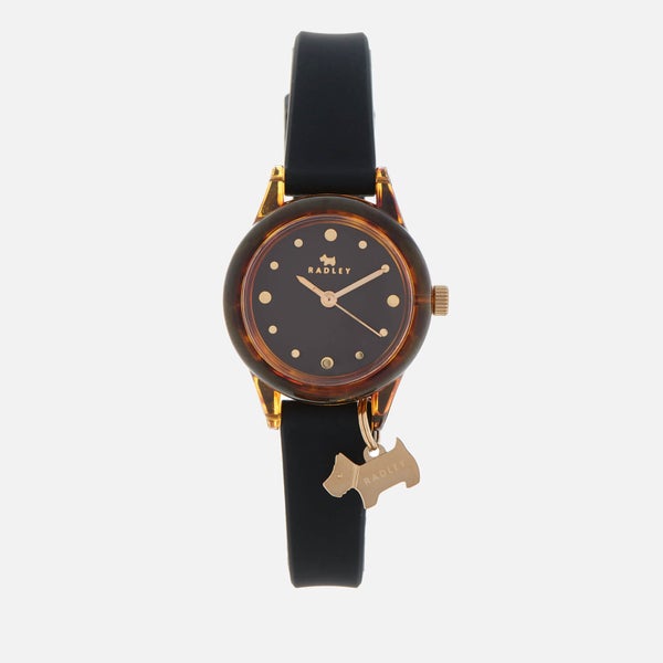 Radley Women's Watch It! Silicone Strap Watch - Black