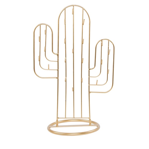 Sass & Belle Gold Cactus Jewellery Stand