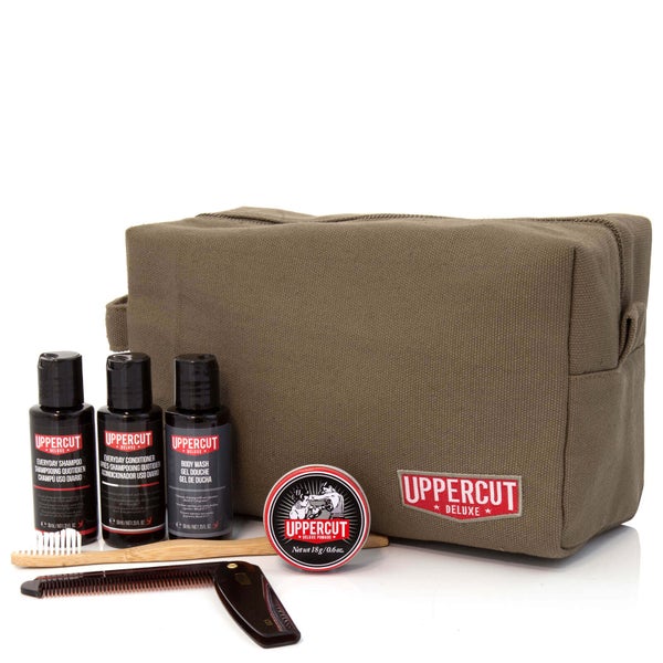 Uppercut Deluxe Wash Bag - Filled Army Green (Worth £48.00)