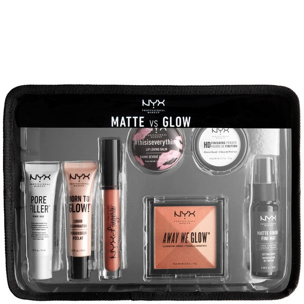 Kit de Viagem Jet Set da NYX Professional Makeup - Matte VS Glow