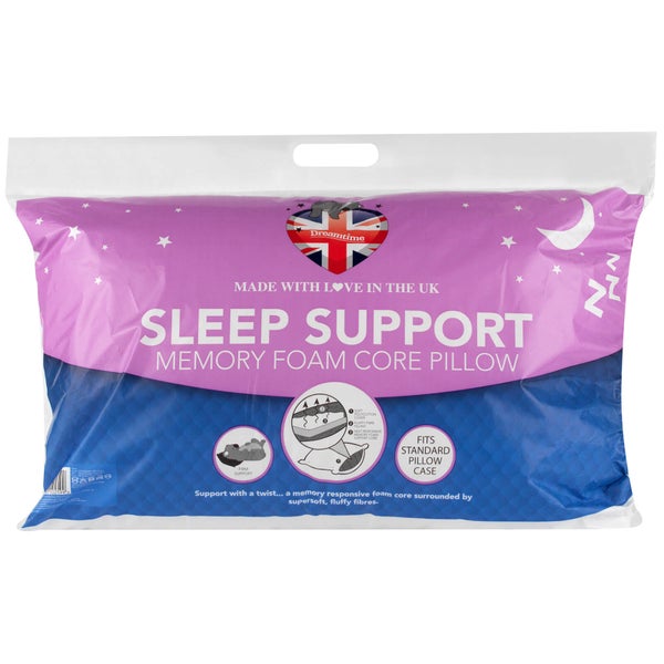 Dreamtime Sleep Support Hollow Fibre Pillow - White