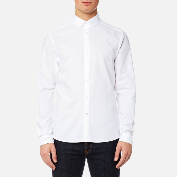 Calvin Klein Men's Gallen Washed Oxford Shirt - White