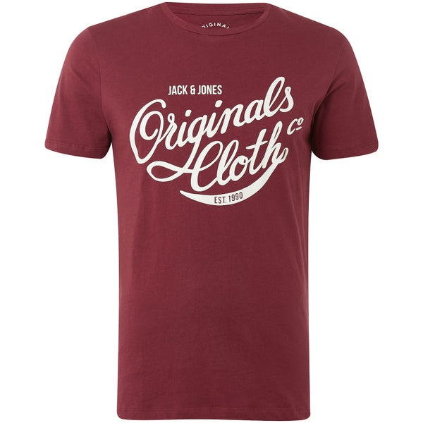 Jack & Jones Originals Men's Blog T-Shirt - Cordovan