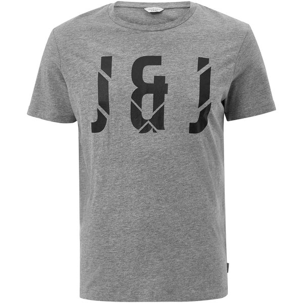 Jack & Jones Core Men's Pixel T-Shirt - Light Grey Marl
