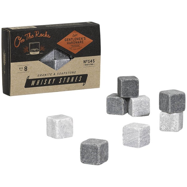 Gentlemen's Hardware Granite and Soap Stone Whisky Stones - Grey