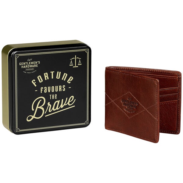 Gentlemen's Hardware Bi-Fold Leather Wallet - Tan