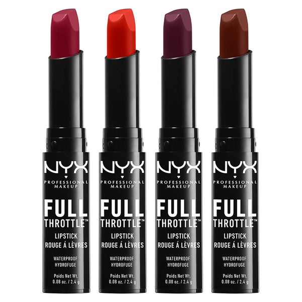 NYX Professional Makeup Full Throttle Lipstick (Various Shades) (ニックス プロフェッショナル メイクアップ フル スロットル リップスティック) (多色)