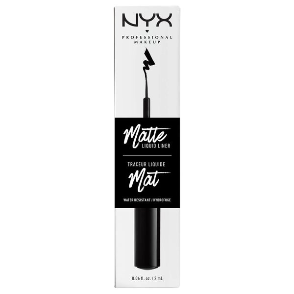 Delineador Líquido Mate da NYX Professional Makeup - Black