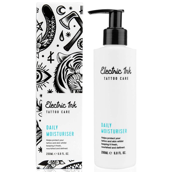 Electric Ink Tattoo Daily UVA/UVB Moisturiser (Vegan-Friendly Formula) 200ml