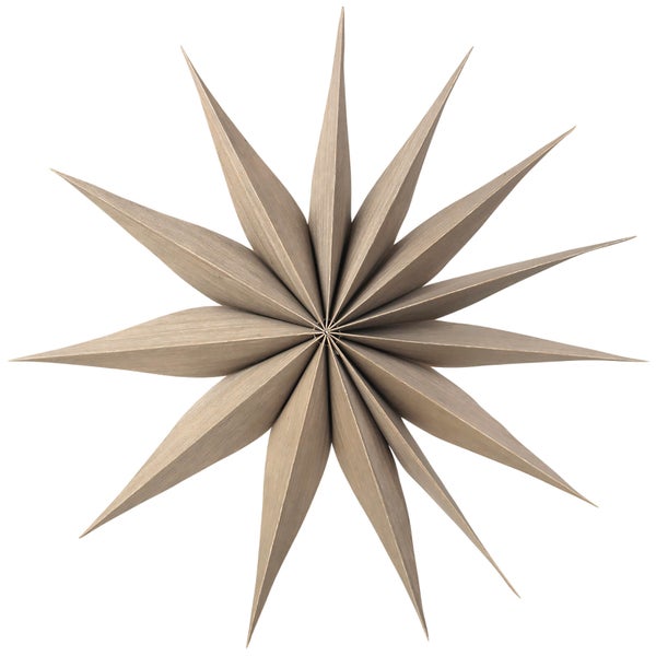 Broste Copenhagen Wooden Star Decoration Venok Medium - Fungi