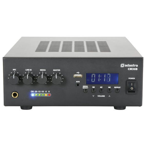 Adastra CM30B Bluetooth 100V 30W Mixer Amplifier with USB and FM