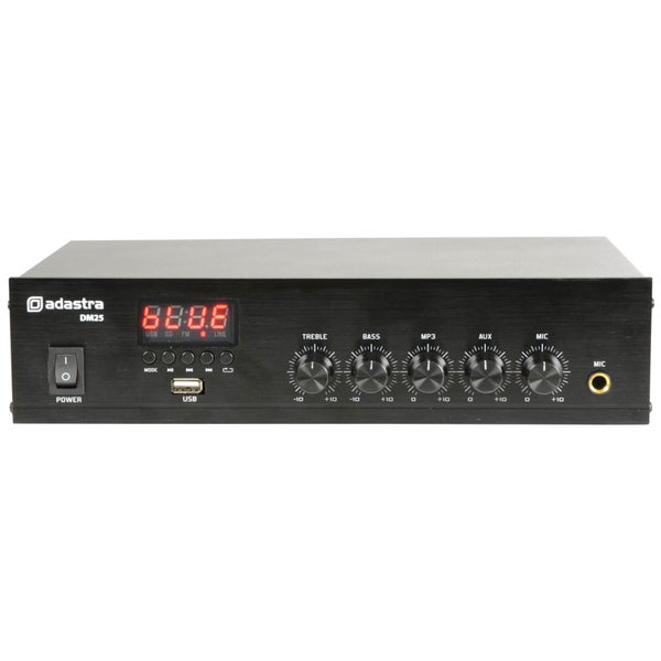 Adastra DM25 Digital 100V 25W Mixer Amplifier