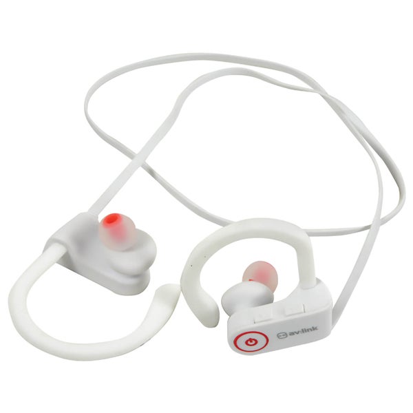 AV: Link Waterproof Wireless Bluetooth In-Ear Activity Earphones - White