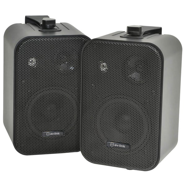 AV: Link B30-B Duo Speakers Includes Wall Mounting Brackets - Black