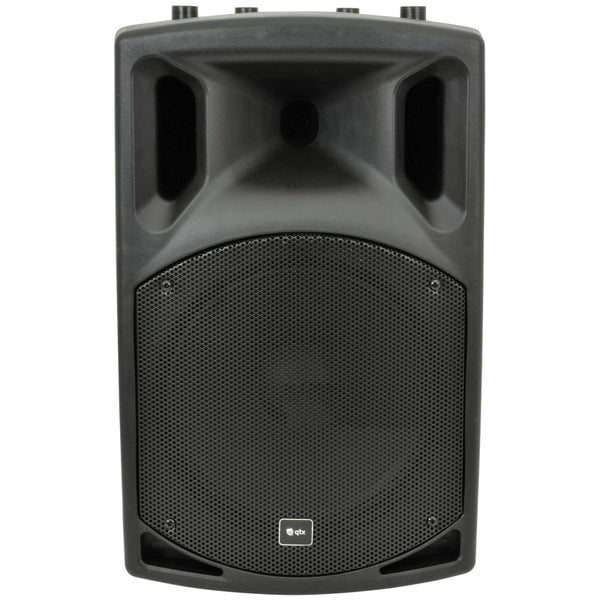 QTX QX12A Active Moulded PA Speaker - Black (12 Inch Driver)