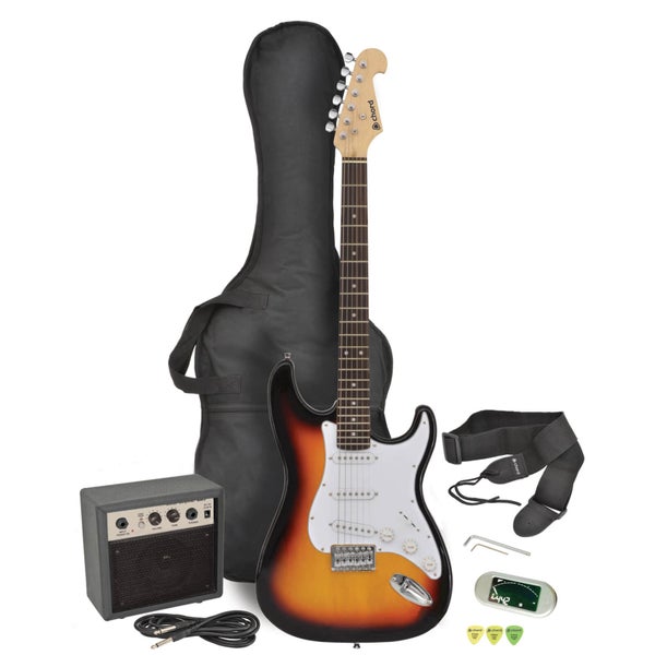 Chord CAL63PK-SB Electric Guitar and Amp Bundle - 3 Tone Sunburst