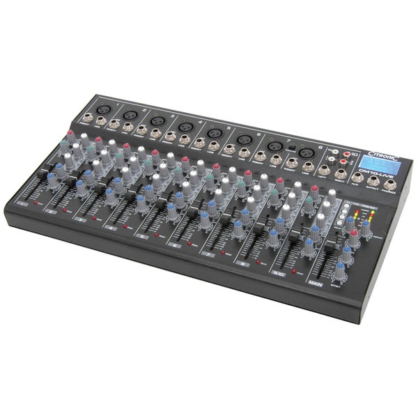 Citronic CM10-live Compact Mixers (Delay/USB/SD Player/10 Channel)