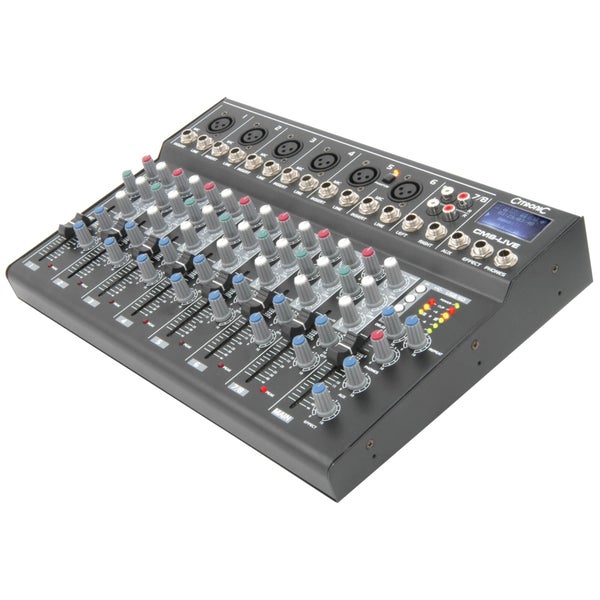 Citronic CM8-live Compact Mixer (Delay/USB/SD Player/8 Channel)