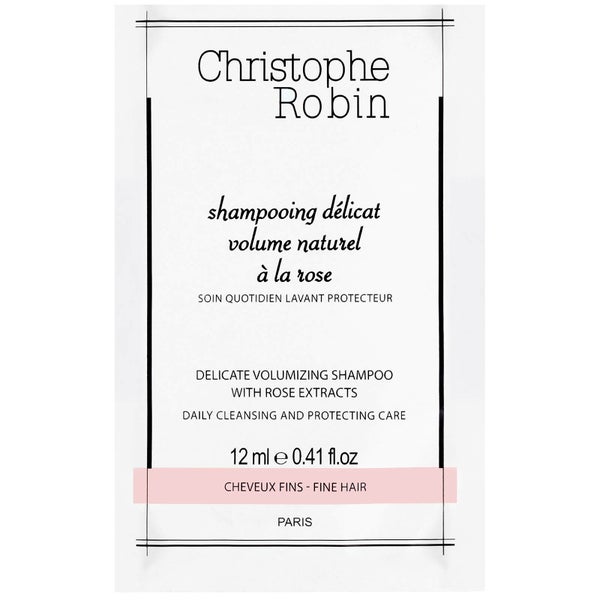 Christophe Robin 玫瑰細緻豐盈洗髮露 12ml