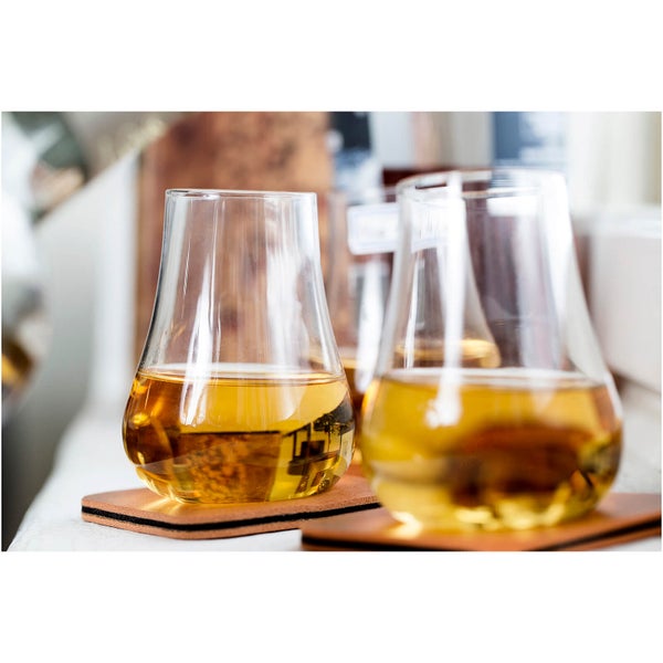Sagaform Club Whiskey Tasting Gift Set - Set of 2 Coasters and Glasses