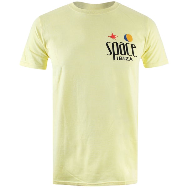 Space Ibiza Classic Logo Männer T-Shirt - Gelb