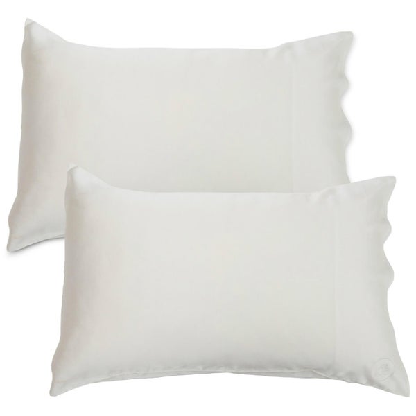 The Goodnight Co. Silk Pillowcase Twin Pack - Natural White