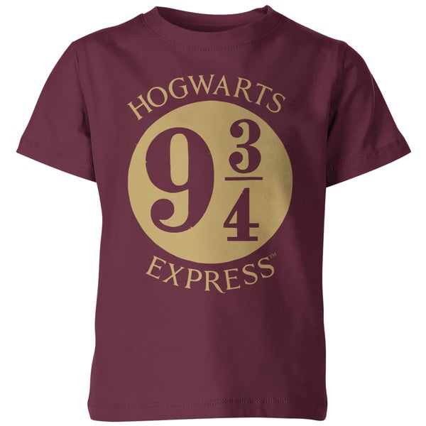 Harry Potter Platform Kinder T-Shirt - Burgundy