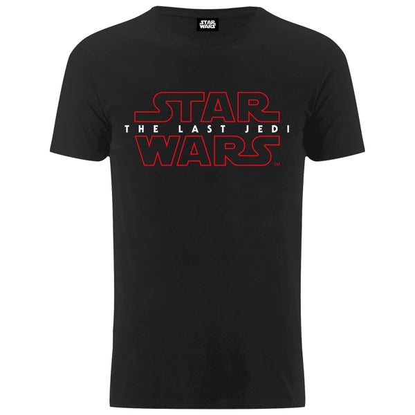 Star Wars Men's The Last Jedi Stencil Logo T-Shirt - Black