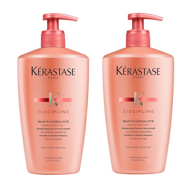 Kérastase Discipline Bain Shampoo (500ml) Duo LOOKFANTASTIC