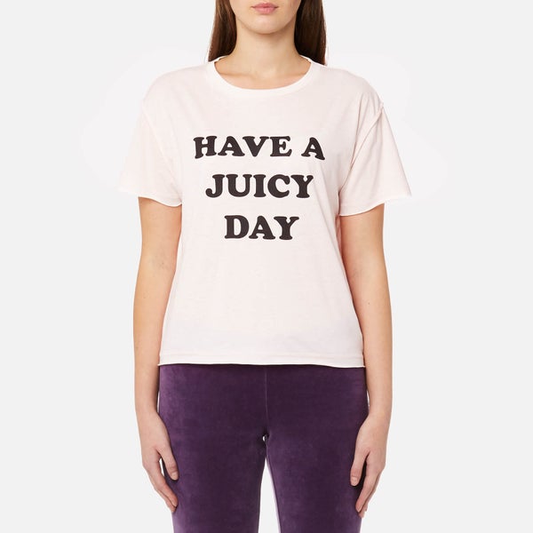 Juicy Couture Women's Juicy By Juicy Have A Juicy Day T-Shirt - Heavenly Pink