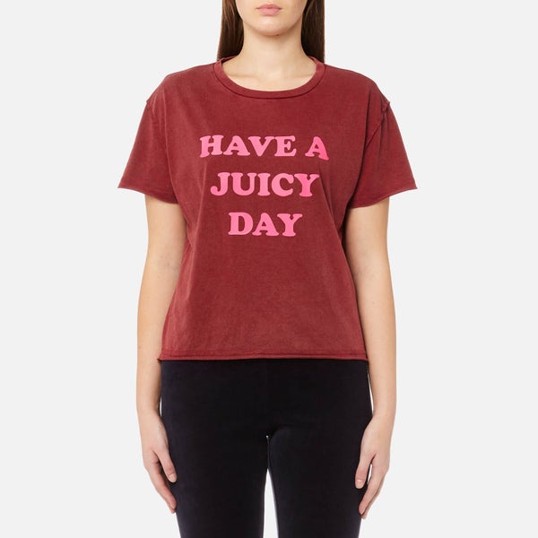 Juicy Couture Women's Juicy By Juicy Have A Juicy Day T-Shirt - Ruby Crown