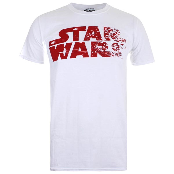 Star Wars Men's The Last Jedi Rebel Text Logo T-Shirt - White