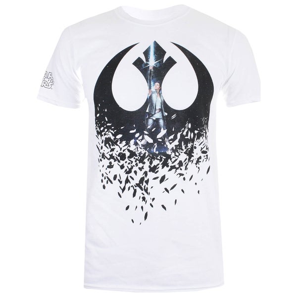 Star Wars Men's The Last Jedi Rey Icon T-Shirt - White