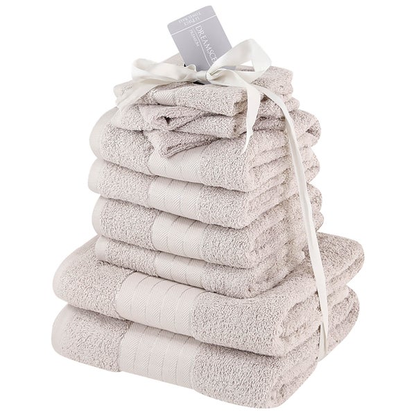 Highams 100% Cotton 10 Piece Towel Bale (500GSM) - Natural