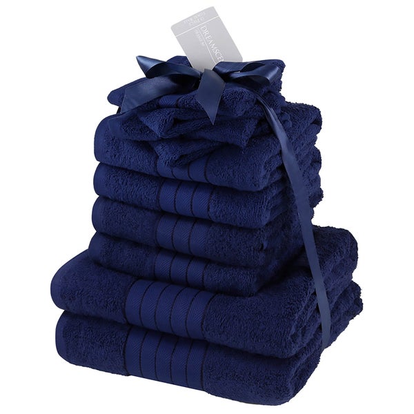 Highams 100% Cotton 10 Piece Towel Bale (500GSM) - Navy