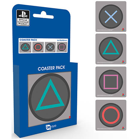 Sony PlayStation Buttons Coaster Pack
