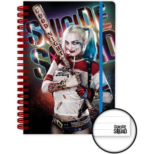 Suicide Squad Harley Quinn Good Night A5 Notebook