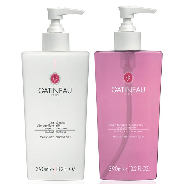 Gatineau Bumper Size Gentle Silk Cleanser and Toner Duo 2 x 400ml (Worth £64)