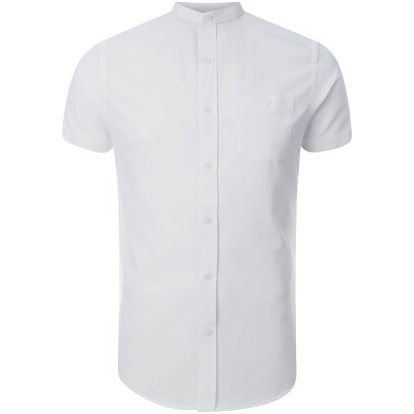 Brave Soul Men's Tribune Short Sleeve Shirt - White